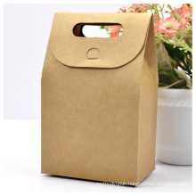 Brown Craft Bag Box with Handle